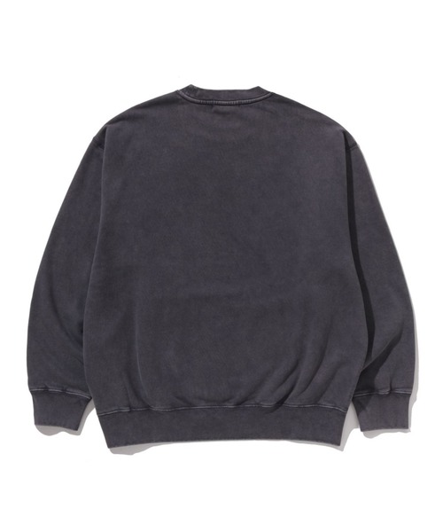 A BATHING APE(アベイシングエイプ)の「GARMENT DYE COLLEGE RELAXED FIT CREWNECK SWEATSHIRT(スウェット・メンズ・チャコール/オリーブ・XX-LARGE/LARGE/SMALL/MEDIUM/X-LARGE)」の3枚目の写真