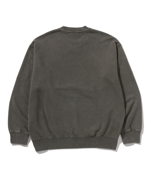 A BATHING APE(アベイシングエイプ)の「GARMENT DYE COLLEGE RELAXED FIT CREWNECK SWEATSHIRT(スウェット・メンズ・チャコール/オリーブ・XX-LARGE/LARGE/SMALL/MEDIUM/X-LARGE)」の4枚目の写真