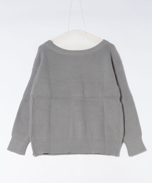 Lace Ladies(レースレディース)の「ロゴ オーバーサイズ 長袖 ニット プルオーバー(ニット/セーター・レディース・ネイビー/グレー・M/XL)」の19枚目の写真