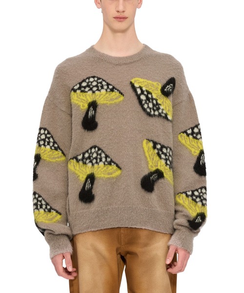 MSGM タイガーニット MSGM】 【【NEW】「TheMwave」モノグラムジャガードニット
