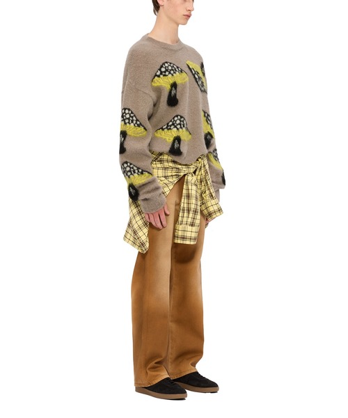 MSGM ブラウン ニットセーター 191012-007.jpg