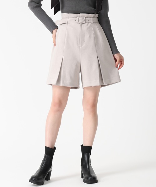 31 Sons de mode(トランテアン ソン ドゥ モード)の「2025秋冬新作 スエードショートパンツ(その他パンツ・レディース・モカ/ライトグレー・S/M)」の17枚目の写真