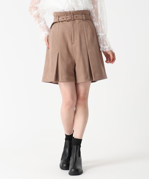 31 Sons de mode(トランテアン ソン ドゥ モード)の「2025秋冬新作 スエードショートパンツ(その他パンツ・レディース・モカ/ライトグレー・S/M)」の9枚目の写真