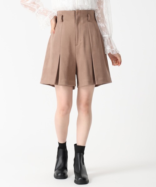 31 Sons de mode(トランテアン ソン ドゥ モード)の「2025秋冬新作 スエードショートパンツ(その他パンツ・レディース・モカ/ライトグレー・S/M)」の21枚目の写真