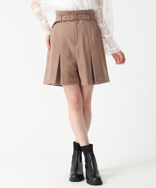 31 Sons de mode(トランテアン ソン ドゥ モード)の「2025秋冬新作 スエードショートパンツ(その他パンツ・レディース・モカ/ライトグレー・S/M)」の18枚目の写真