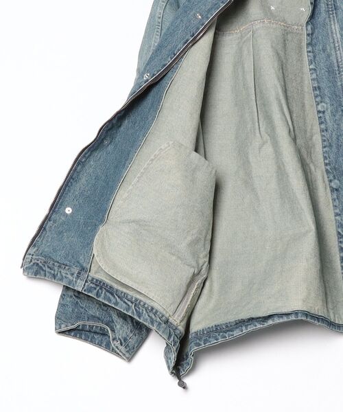 SISE（シセ）の「SISE DENIM BLOUSON（デニムジャケット・メンズ・ブルー・MEDIUM）」の7枚目の写真
