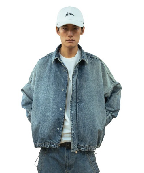 SISE（シセ）の「SISE DENIM BLOUSON（デニムジャケット・メンズ・ブルー・MEDIUM）」の2枚目の写真