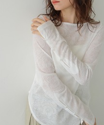 CLEIO | 【CLEIO】レースジャガードトップス(Tシャツ/カットソー)