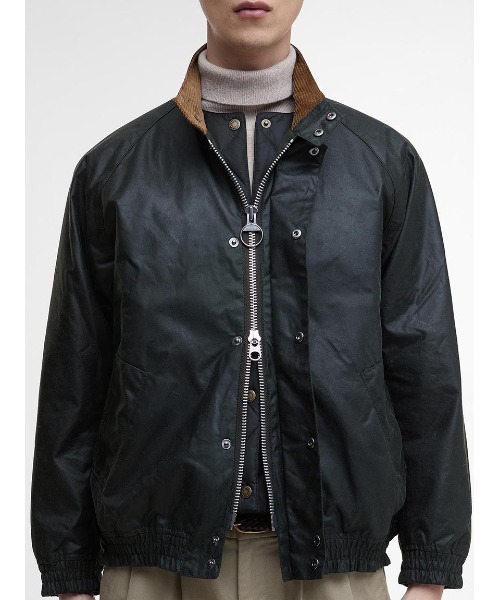 バブアー TRANSPORT トランスポート スタンドカラー ワックス ブルゾン Barbour（バブアー） ブルゾン アウター 「Barbour / バブアー