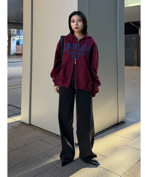 新品未使用タグ付き☆MOUSSY　COLLEGIATE ZIP フーディー COLLEGIATE ZIP フ―ディー（パーカー）｜MOUSSY（マウジー）の