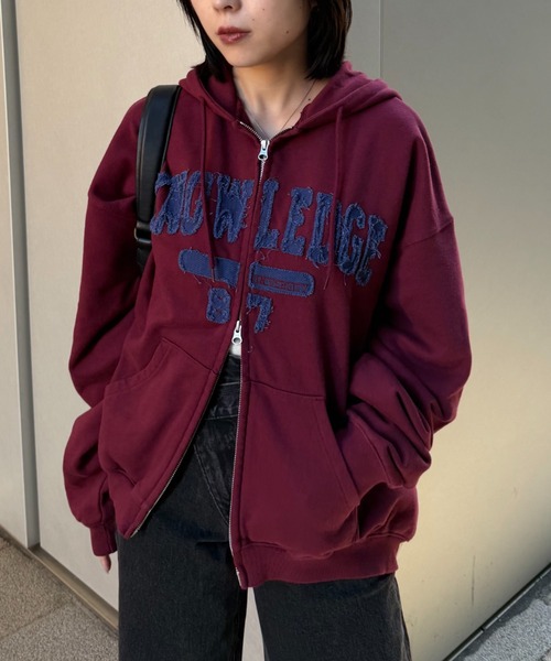 COLLEGIATE ZIP フ―ディー（パーカー）｜MOUSSY（マウジー）の