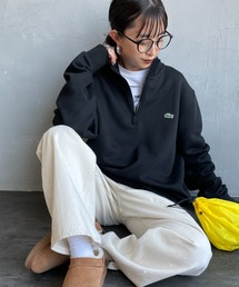 LACOSTE（ラコステ）の「[LACOSTE / ラコステ] ワンポイントロゴ ハーフジップスウェット（スウェット・メンズ）」