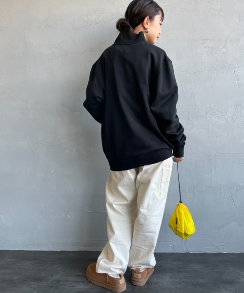 LACOSTE / ラコステ] ワンポイントロゴ ハーフジップスウェット