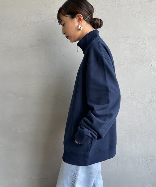 LACOSTE / ラコステ] ワンポイントロゴ ハーフジップスウェット