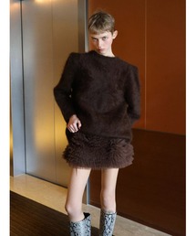 WOOL PUFF SHOULDER KNIT