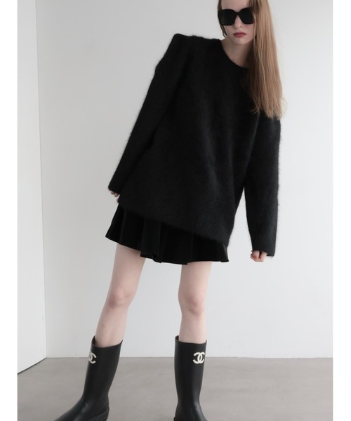 wool puff shoulder knit（ニット/セーター）｜AMOMMA（アモマ）の