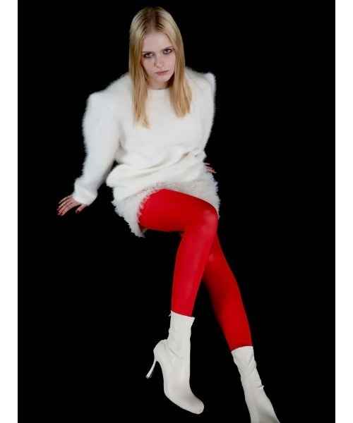 AMOMMA（アモマ）の「WOOL PUFF SHOULDER KNIT（ニット/セーター・レディース・ブラック/アイボリー系/Beige/ブラウン/グレー・FREE）」の6枚目の写真