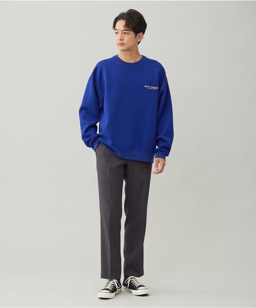 UNFILO(アンフィーロ)の「BEAUTY FORM JERSEY ロゴ クルー(スウェット・メンズ・グレー系/ブルー系/ベージュ系/ライトグレー系/ネイビー系1・LARGE/SMALL/MEDIUM/X-LARGE)」の8枚目の写真