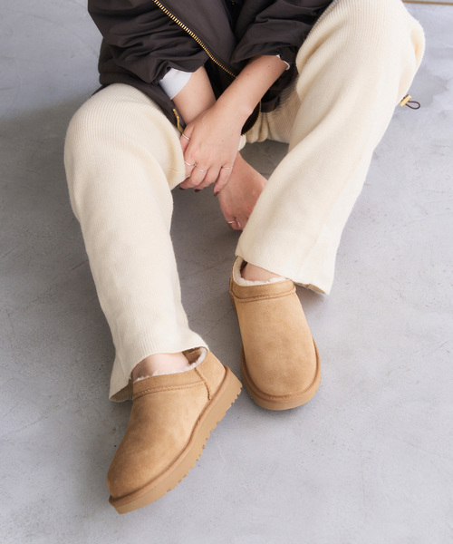 UGG(アグ)の「UGG/アグ W CLASSIC MICRO(スリッポン・レディース・キャメル/ブラック・23cm/24cm/25cm)」の13枚目の写真
