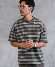 COOLMAX レトロボーダー オーバーサイズTシャツ