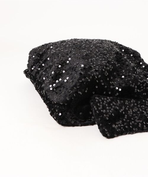 Mignonjour(ミニョンジュール)の「Mignonjour/ミニポーチつきスパンコールトートバッグM2834(トートバッグ・レディース・ブラック/シルバー・FREE)」の9枚目の写真