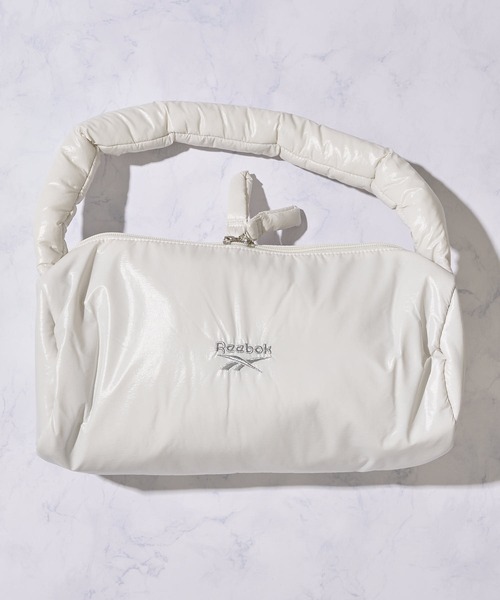 Reebok（リーボック）の「【Reebok / リーボック】パテッドドラムバッグ（ショルダーバッグ・レディース・シルバー/ブラック/ホワイト・FREE）」の8枚目の写真