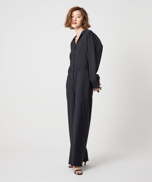 conte オープンカラー オールインワン UNITED ARROWS｜<conte>オープンカラー オールインワン