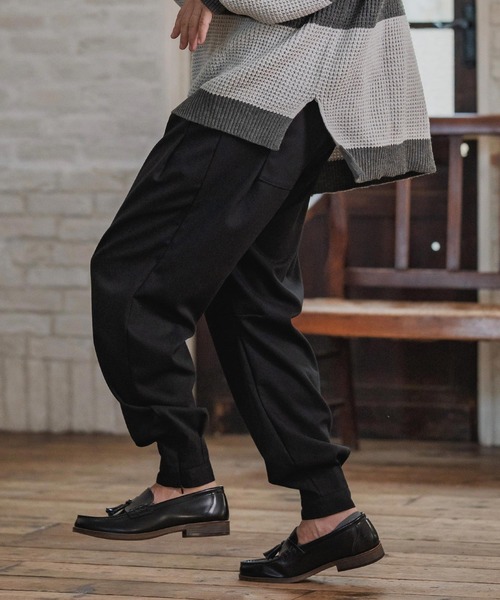 CAMBIO(カンビオ)の「mp14204-裾タックテーパードZIPパンツ(HLCM0203)(その他パンツ・メンズ・ネイビー/ブラック/グレー・S/M/L)」の20枚目の写真