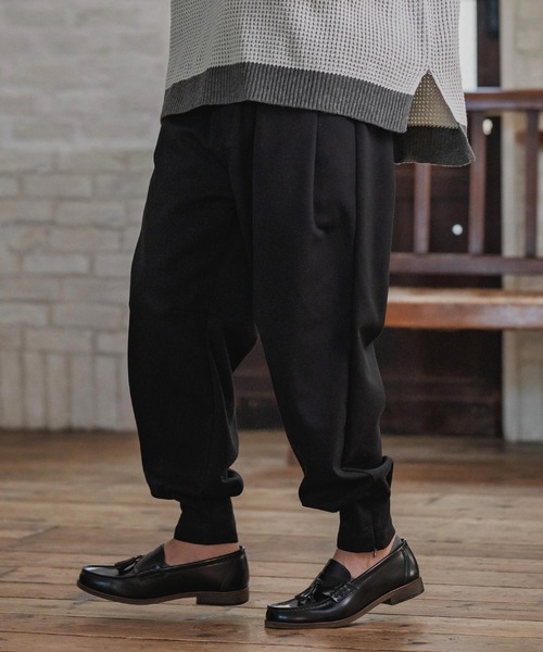 CAMBIO(カンビオ)の「mp14204-裾タックテーパードZIPパンツ(HLCM0203)(その他パンツ・メンズ・ネイビー/ブラック/グレー・S/M/L)」の22枚目の写真