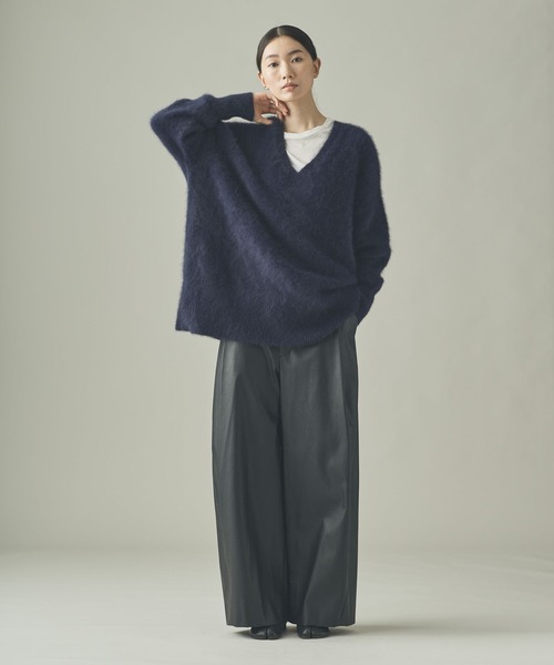 Curensology(カレンソロジー)/FOXカシミヤVネックニットプルオーバー