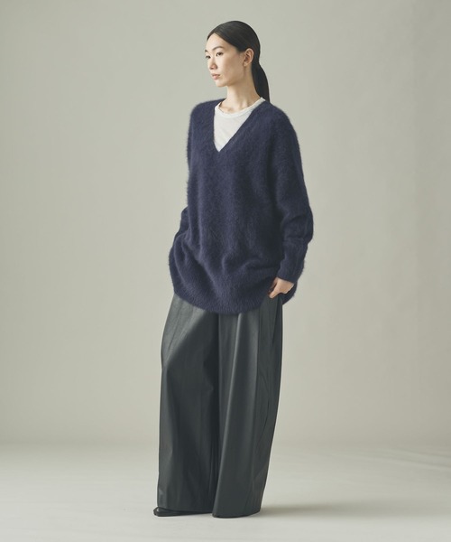 Curensology(カレンソロジー)/FOXカシミヤVネックニットプルオーバー