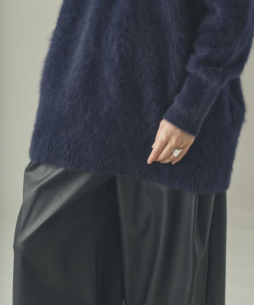 Curensology(カレンソロジー)/FOXカシミヤVネックニットプルオーバー