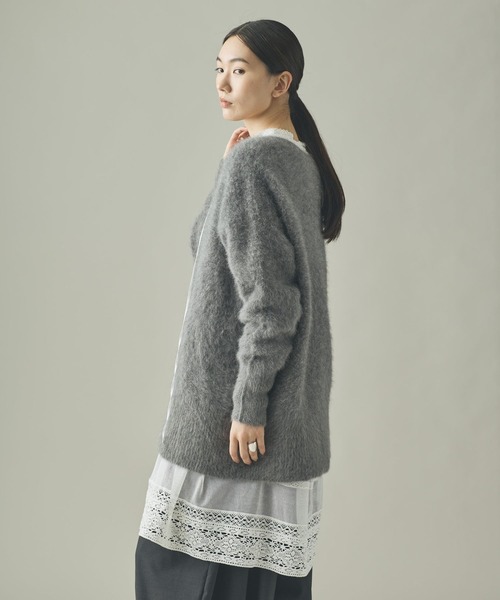 セール】Curensology(カレンソロジー)/FOXカシミヤVネックニットプル