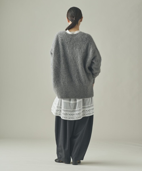 Curensology(カレンソロジー)/FOXカシミヤVネックニットプルオーバー