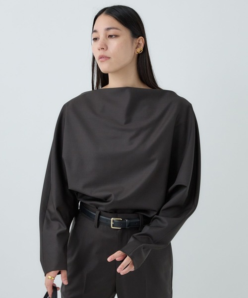 Chaos(カオス)の「Chaos(カオス)/ ギャレットプルオーバー 【セットアップ可】(シャツ/ブラウス・レディース・ブラウン/グレー・FREE)」の13枚目の写真