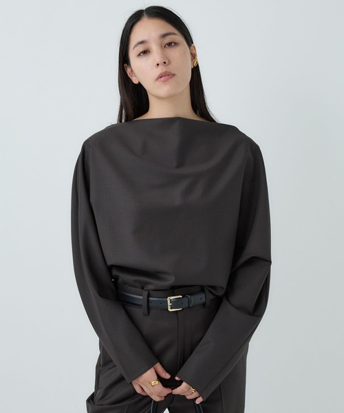 Chaos(カオス)の「Chaos(カオス)/ ギャレットプルオーバー 【セットアップ可】(シャツ/ブラウス・レディース・ブラウン/グレー・FREE)」の14枚目の写真