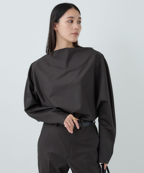 Chaos(カオス)の「Chaos(カオス)/ ギャレットプルオーバー 【セットアップ可】(シャツ/ブラウス・レディース・ブラウン/グレー・FREE)」の15枚目の写真