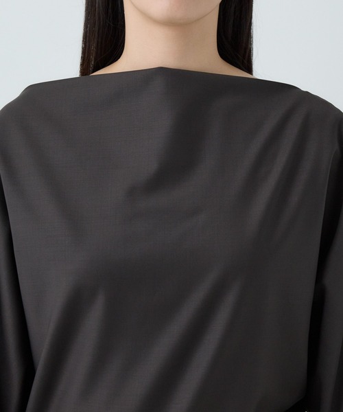 Chaos(カオス)の「Chaos(カオス)/ ギャレットプルオーバー 【セットアップ可】(シャツ/ブラウス・レディース・ブラウン/グレー・FREE)」の4枚目の写真