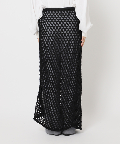 CITYSHOP（シティーショップ）の「“O” MESH WRAP スカート（スカート・レディース・ブラック・36/38）」の9枚目の写真