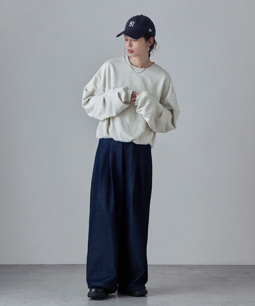 etoll.（エトル）の「タックスリーブバルーンスウェット（スウェット・レディース・ブラック/アイボリー/グレー・M）」の10枚目の写真