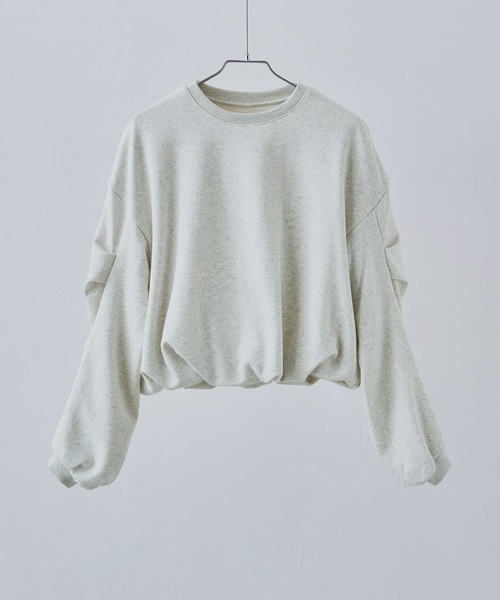 etoll.（エトル）の「タックスリーブバルーンスウェット（スウェット・レディース・ブラック/アイボリー/グレー・M）」の20枚目の写真