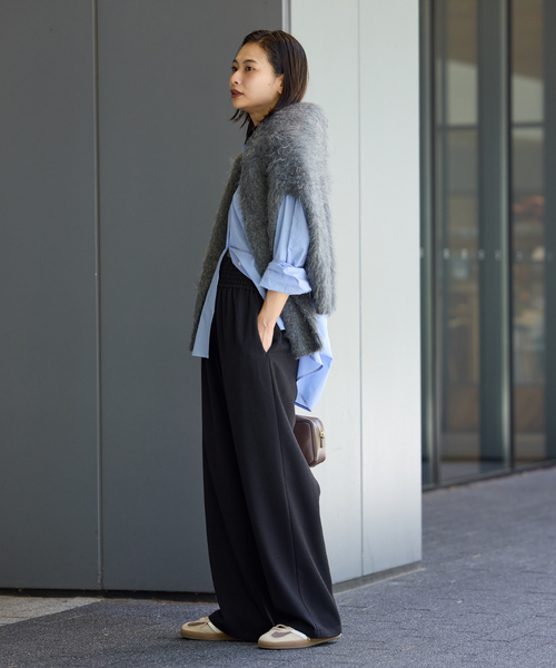 JOURNAL STANDARD(ジャーナルスタンダード)の「《追加2》ライクストレッチワイドパンツ(その他パンツ・レディース・ブラウン/ブラック/チャコールグレー・34/36/38/40)」の14枚目の写真