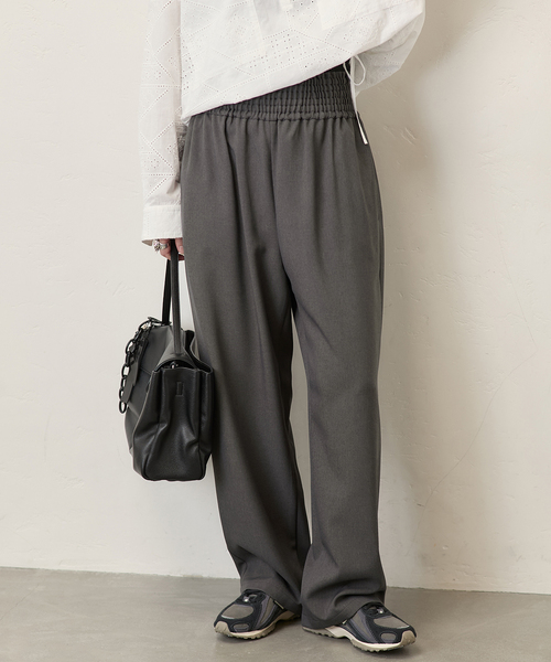 JOURNAL STANDARD(ジャーナルスタンダード)の「《追加2》ライクストレッチワイドパンツ(その他パンツ・レディース・ブラウン/ブラック/チャコールグレー・34/36/38/40)」の7枚目の写真