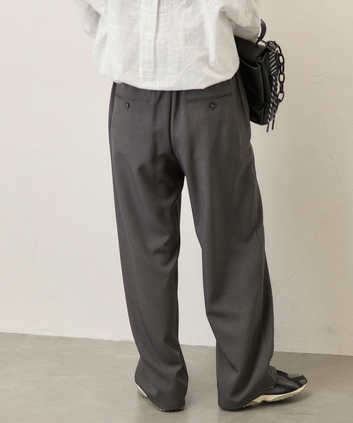 JOURNAL STANDARD(ジャーナルスタンダード)の「《追加2》ライクストレッチワイドパンツ(その他パンツ・レディース・ブラウン/ブラック/チャコールグレー・34/36/38/40)」の6枚目の写真