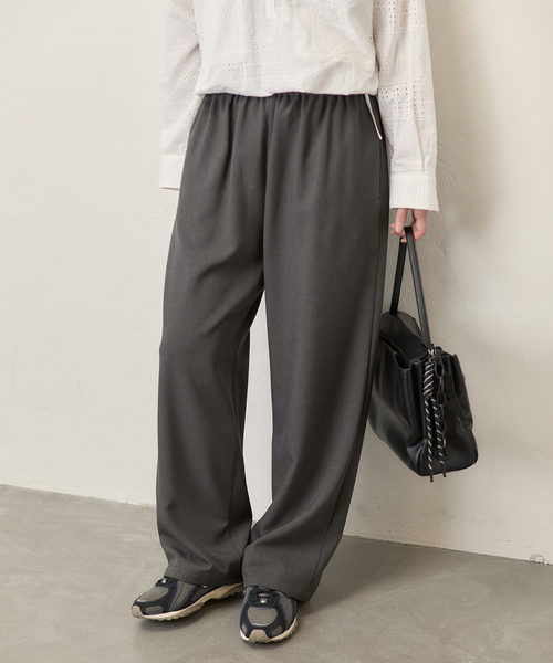 JOURNAL STANDARD(ジャーナルスタンダード)の「《追加2》ライクストレッチワイドパンツ(その他パンツ・レディース・ブラウン/ブラック/チャコールグレー・34/36/38/40)」の5枚目の写真