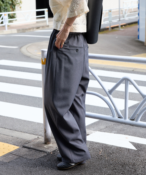 JOURNAL STANDARD(ジャーナルスタンダード)の「《追加2》ライクストレッチワイドパンツ(その他パンツ・レディース・ブラウン/ブラック/チャコールグレー・34/36/38/40)」の7枚目の写真