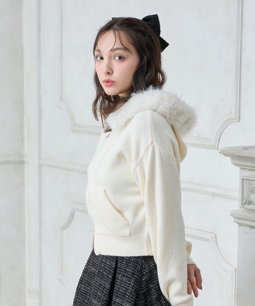 セール】エコファー付ニットパーカー（パーカー）｜INGNI（イング）の