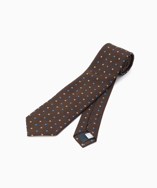 EDIFICE(エディフィス)の「AX フラワーコモンタイ(ネクタイ・メンズ・ネイビー/ブラウン・FREE)」の3枚目の写真