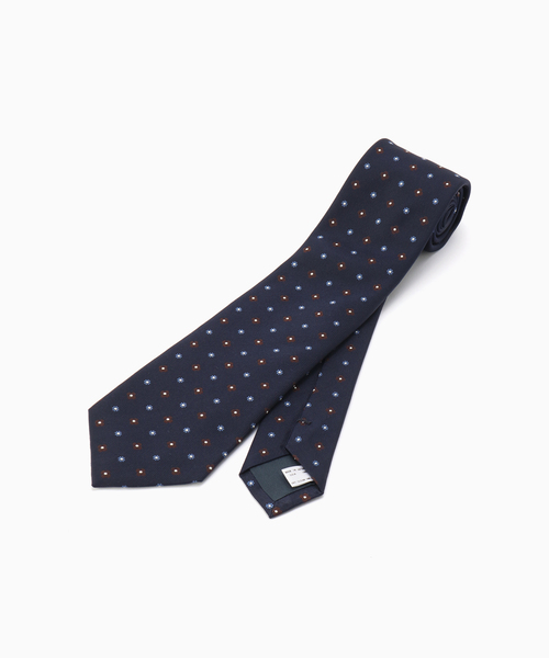 EDIFICE(エディフィス)の「AX フラワーコモンタイ(ネクタイ・メンズ・ネイビー/ブラウン・FREE)」の4枚目の写真