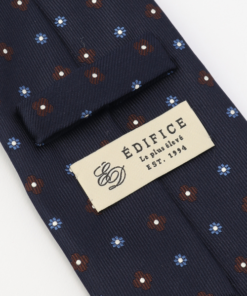 EDIFICE(エディフィス)の「AX フラワーコモンタイ(ネクタイ・メンズ・ネイビー/ブラウン・FREE)」の5枚目の写真